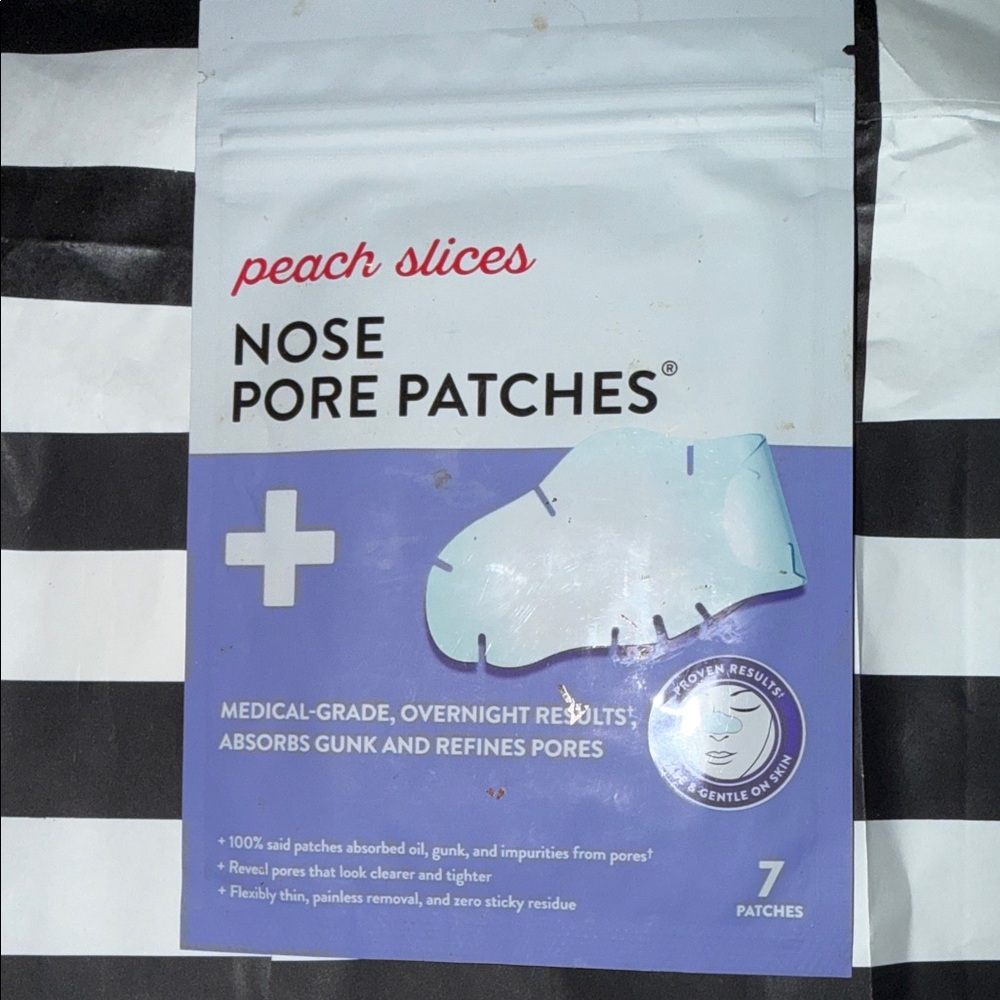 Korean Peach Slices (7 ct) Nose Pore Patches Pack!